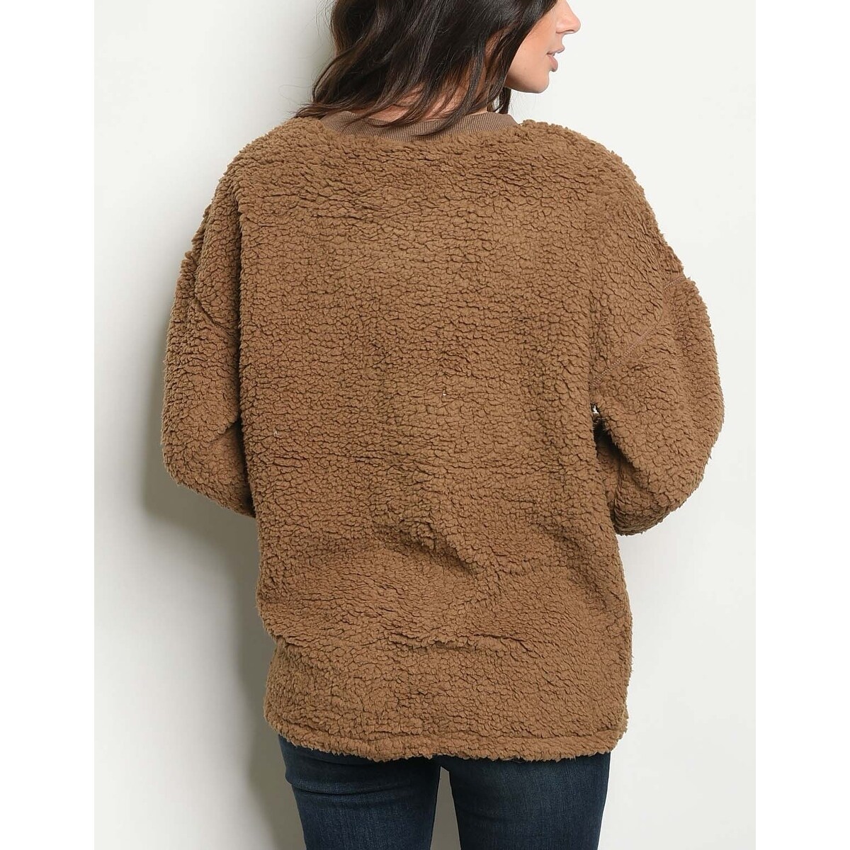 womens teddy pullover
