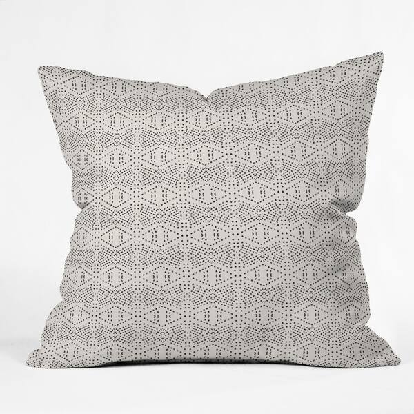 Shop Deny Designs Black Dot Reversible Indoor Outdoor Throw Pillow