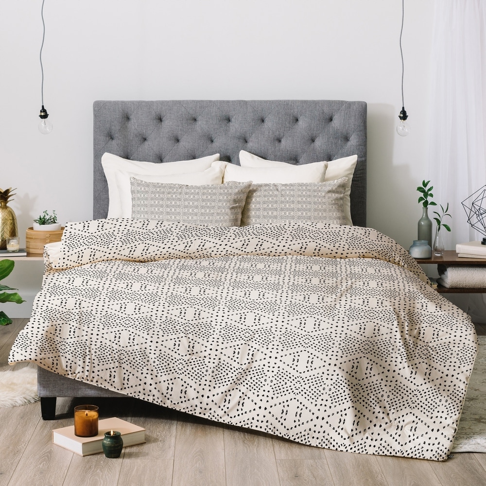 Black Striated Bedding Comforter Set Details about   White Boho Comforter Set Queen Size 3pcs 