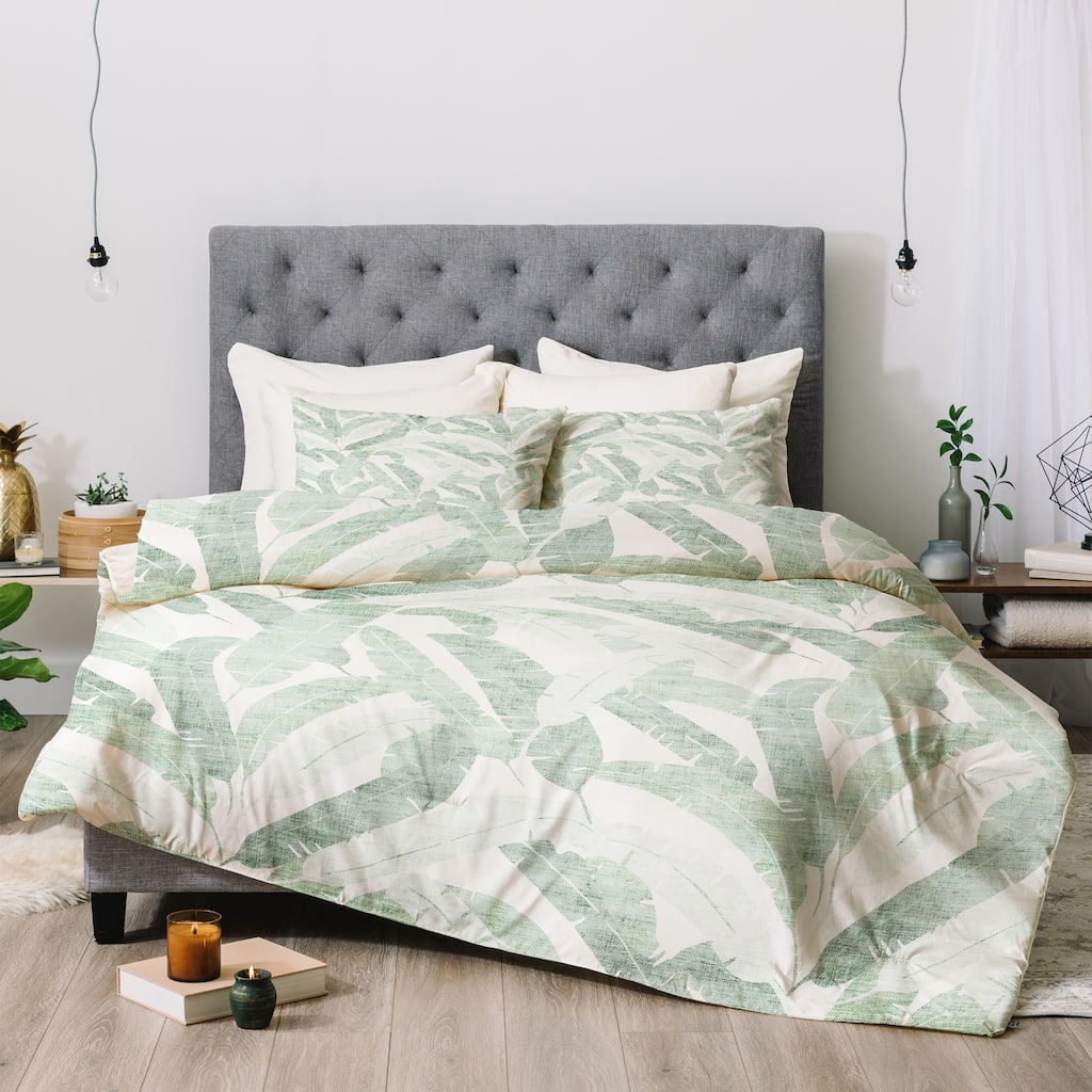 Deny Designs Banana Leaf 3-Piece Comforter Set