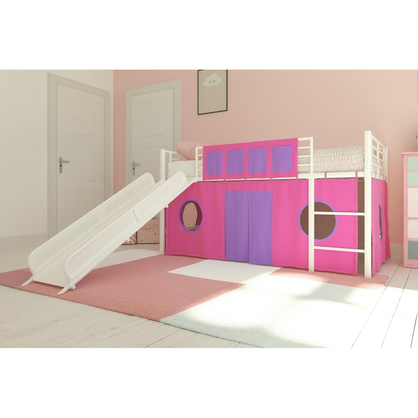 junior loft bed with slide