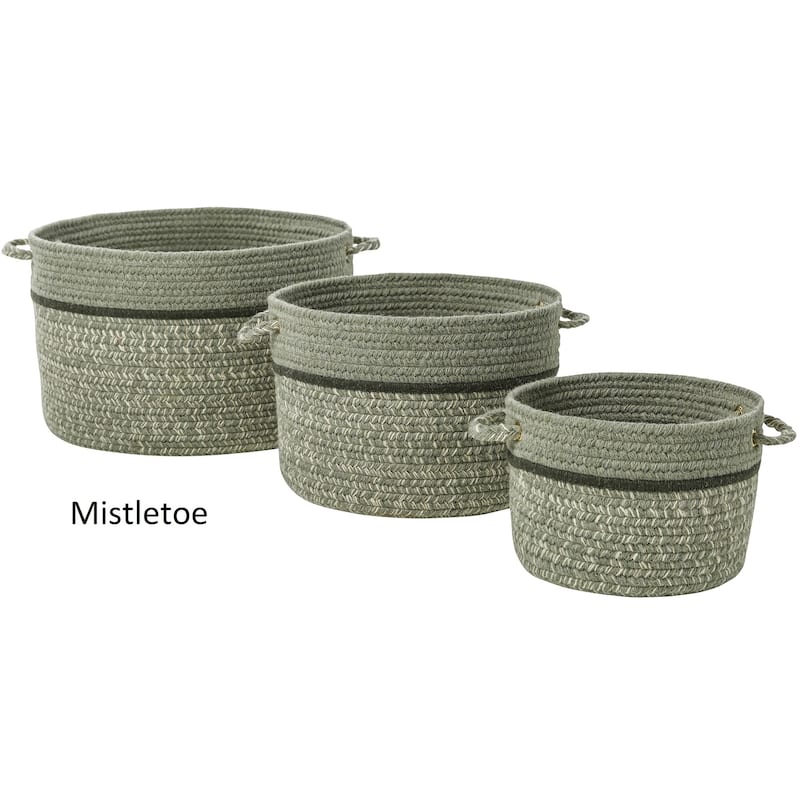 Seaport Wool Blend Storage Basket