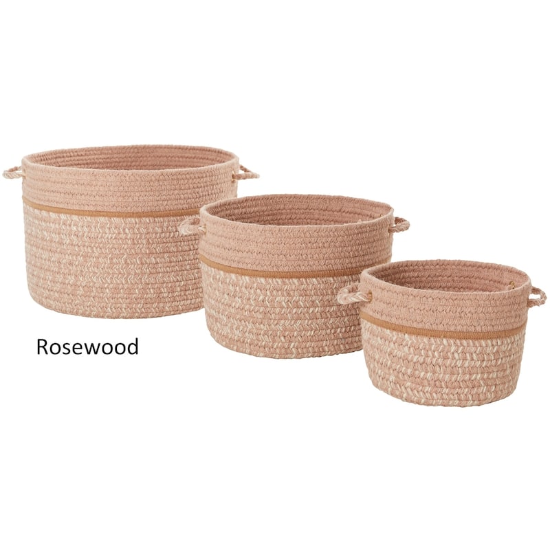 Seaport Wool Blend Storage Basket