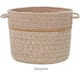 Seaport Wool Blend Storage Basket - Sesame - 18 x 18 x 12 inches