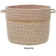 preview thumbnail 6 of 11, Seaport Wool Blend Storage Basket Sesame - 10 x 10 x 8 inches
