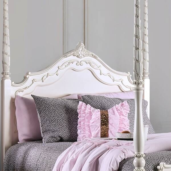 Furniture Of America Leca Traditional White Twin Princess America Leca Traditional White Twin