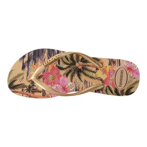 Havaianas Slim Tropical Flip Flop Ivory 