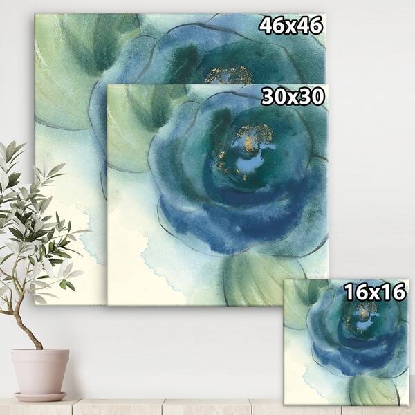Shop Designart Blue Floral Poppies Vi Cottage Premium Canvas