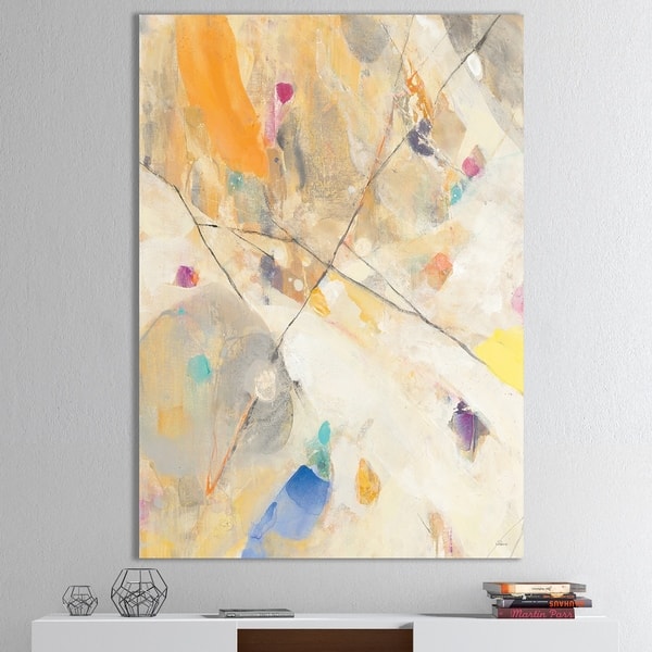 Shop Designart Spring Minimalist Confetti Ii Modern Contemporary Canvas Artwork Multi Color Overstock 25705813