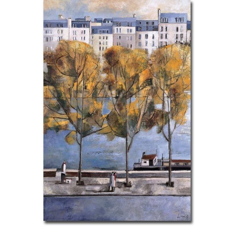 Autumn in Paris by Didier Lourenco Gallery Wrapped Canvas Giclee Art (36 in x 24 in, Ready to Hang)