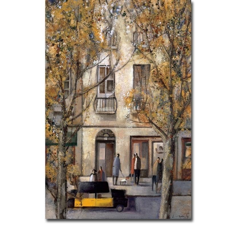 217 Barcelona by Didier Lourenco Gallery Wrapped Canvas Giclee Art (36 in x 24 in, Ready to Hang)