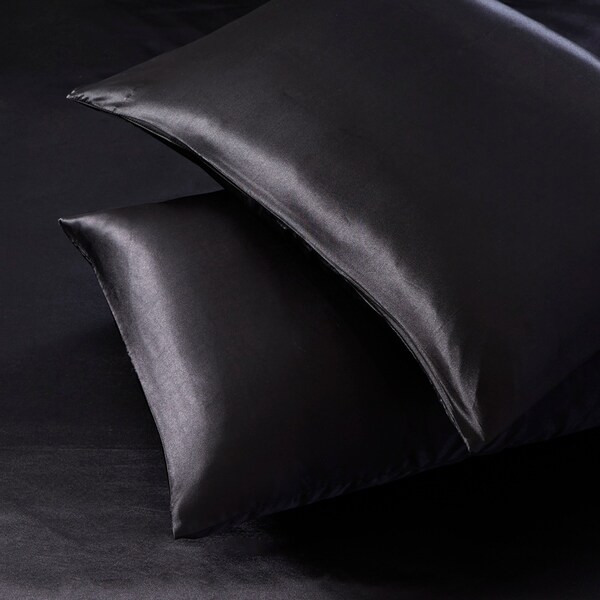 2 Pack Pillow Shams Madison Park Essentials Satin Pillowcases