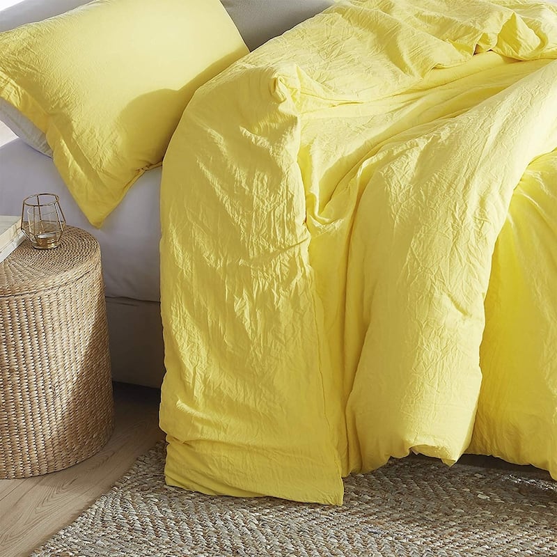 Natural Loft Oversized Comforter Set - Limelight Yellow