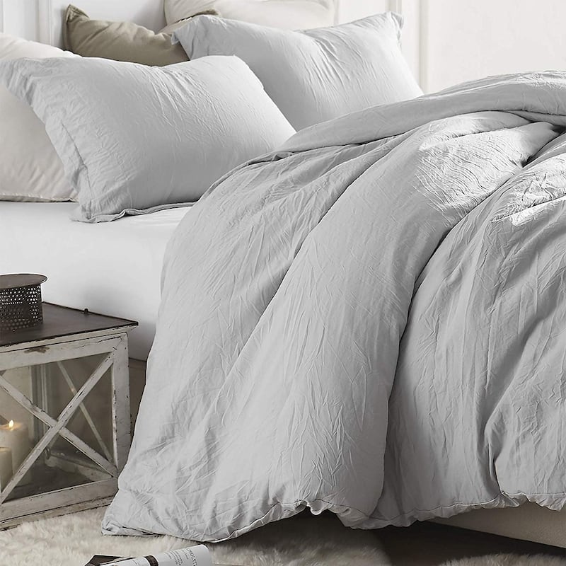 Natural Loft Oversized Comforter Set - Glacier Gray