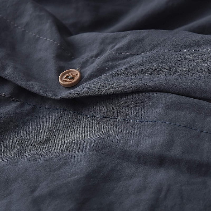 Natural Loft Oversized Comforter Set - Faded Black
