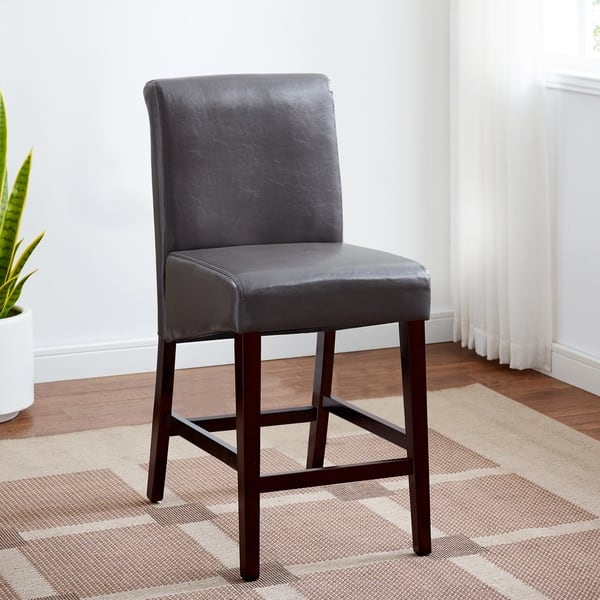 Reagan Faux Leather Bar Stool - Bed Bath & Beyond - 25715676