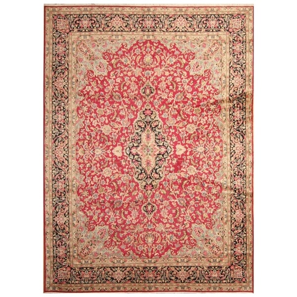 Handmade Kerman Wool Rug (Iran) - 9'10 x 13'5