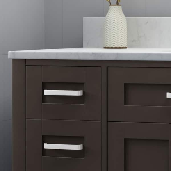 Shop Greeley Contemporary 48 Wood Single Sink Bathroom Vanity With Carrera Marble Top By Christopher Knight Home Overstock 25716175