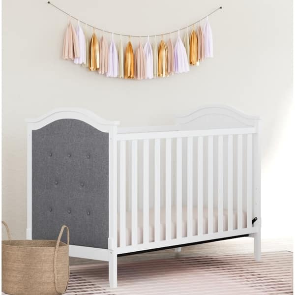 Shop Graco Linden Tufted Upholstered 3 In 1 Convertible Crib With