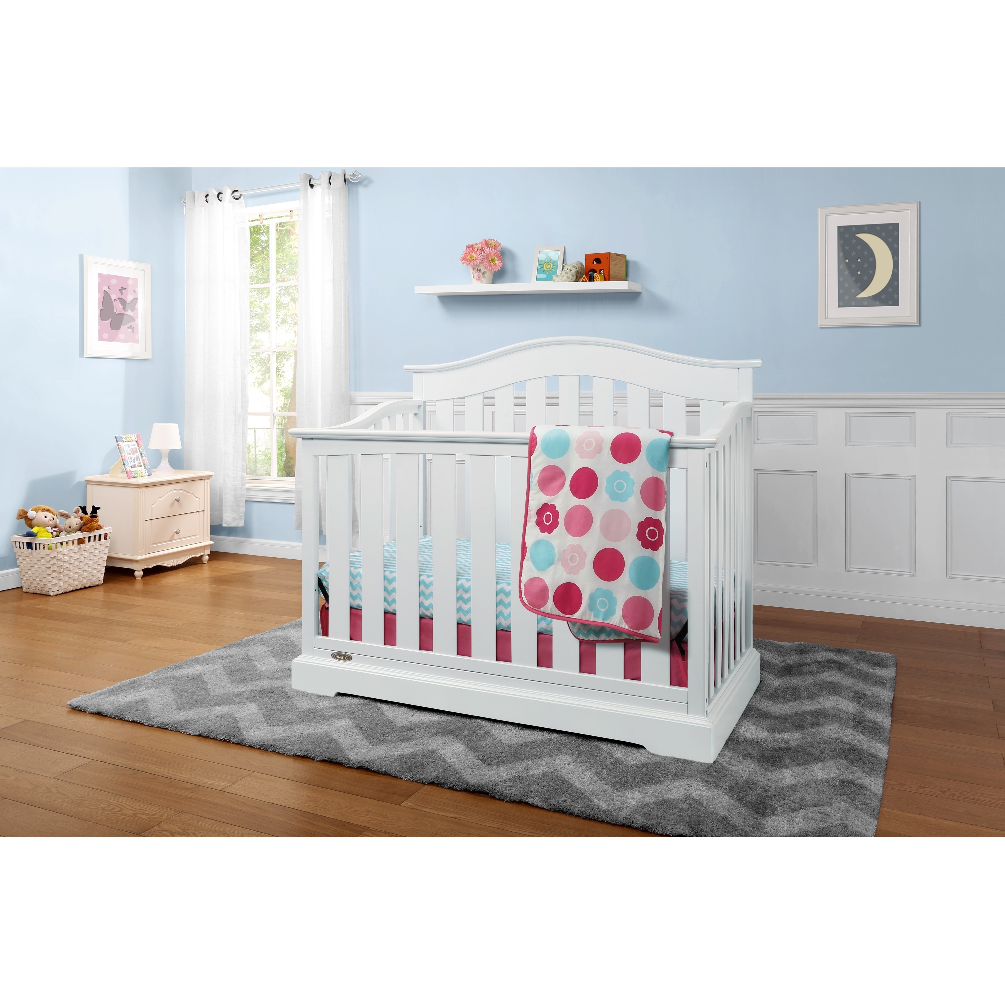 Graco Westbrook 4 in 1 Convertible Crib with Adjustable Height Mattress and  Converts to Toddler Bed & Day Bed - buybuy BABY - 25716179