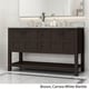 preview thumbnail 8 of 19, Jamison Contemporary 60" Wood Double Sink Bathroom Vanity with Carrera Marble Top by Christopher Knight Home