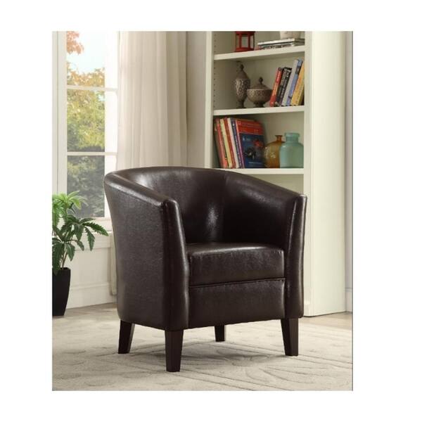 Shop Diana Faux Leather Club Chair Free Shipping Today