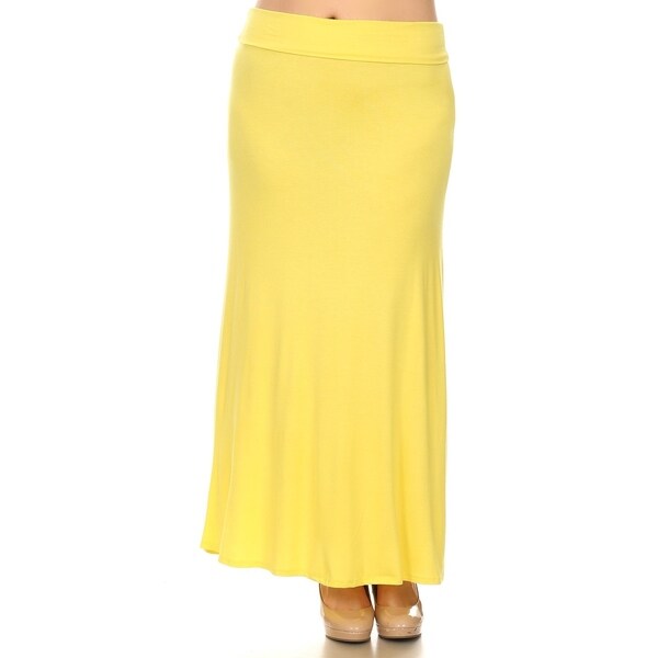 plus size yellow skirts