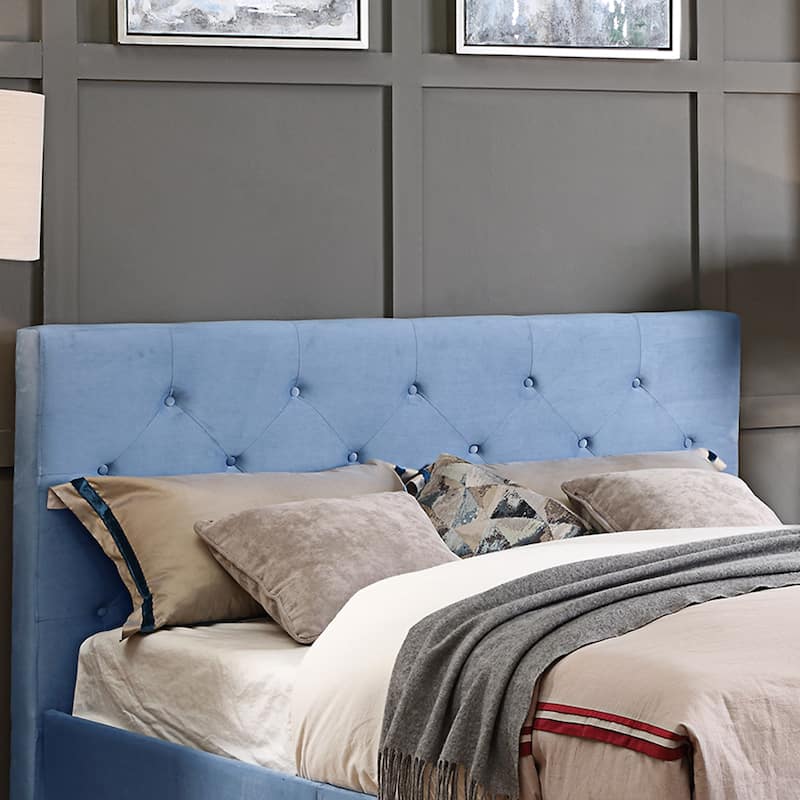 Furniture of America Tash Modern Tufted Fabric Kids Platform Bed