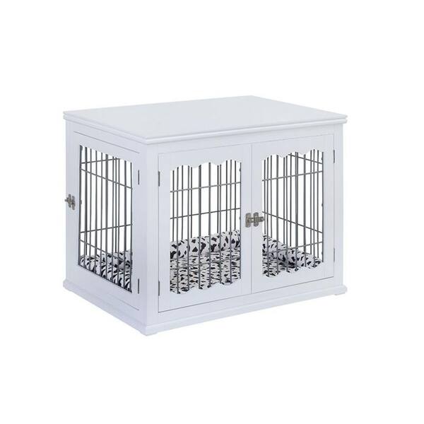 Shop Universe Home Pet Crate End Table Wooden Wire Dog Kennel