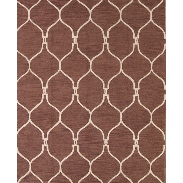 Traditional Hand Made Moroccan Trellis Oriental Area Rug - 8'0" x 10'0"
