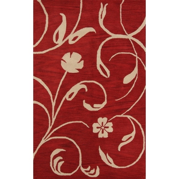 Oushak Traditional Hand Made Agra Oriental Floral Area Rug - 7'10" x 4'11"