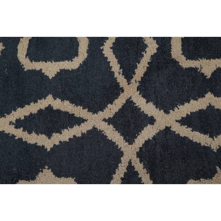 Hand Made Moroccan Oriental Trellis Gabbeh Oriental Area Rug Carpet - 9'8" x 8'3"