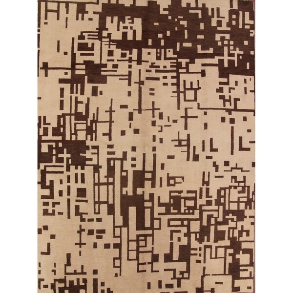 Hand Made Oushak Traditional Agra Oriental Classical Area Rug Brown - 13'1" x 9'10"