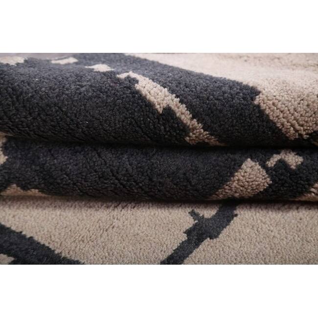 Moroccan Hand Made Traditional Oriental Area Rug Tribal Carpet - 5'1" x 7'10"