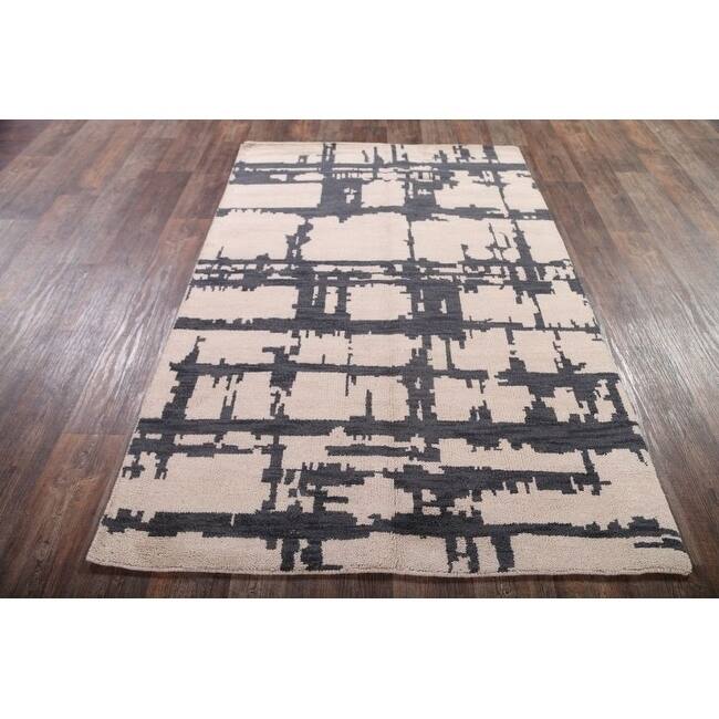 Moroccan Hand Made Traditional Oriental Area Rug Tribal Carpet - 5'1" x 7'10"