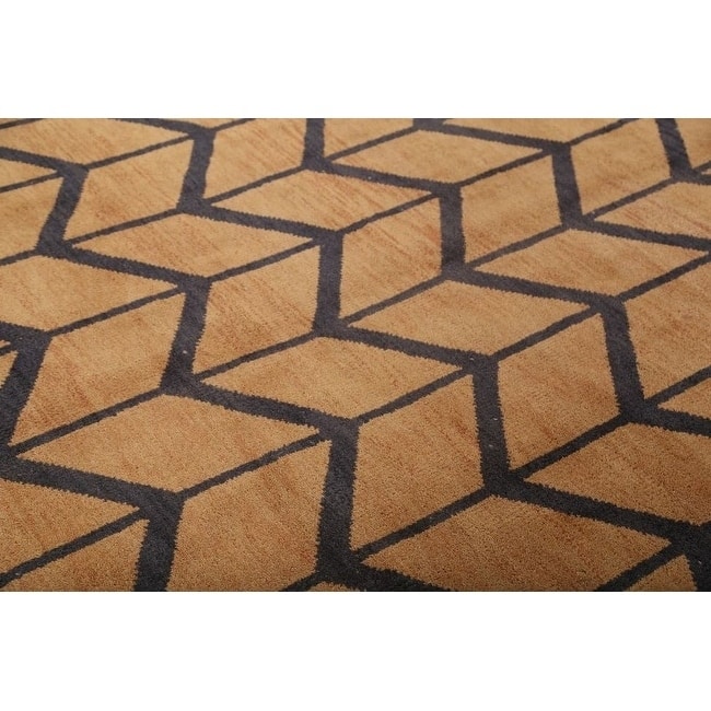 Hand Made Traditional Moroccan Trellis Oriental Area Rug - 9'11" x 8'2"