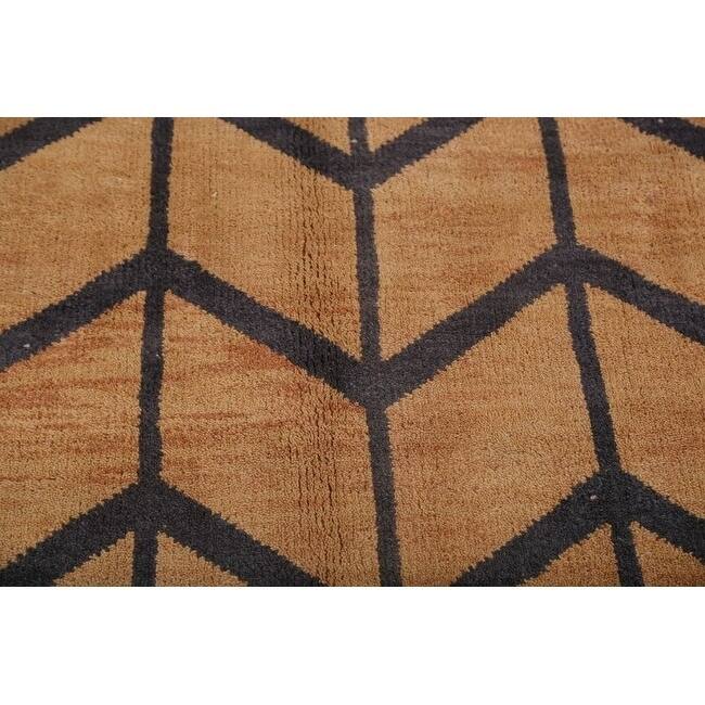 Hand Made Traditional Moroccan Trellis Oriental Area Rug - 9'11" x 8'2"