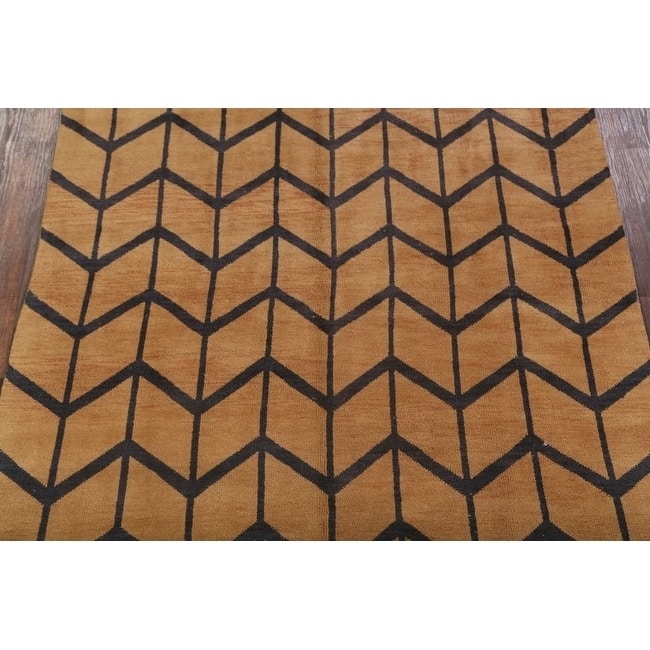 Hand Made Traditional Moroccan Trellis Oriental Area Rug - 9'11" x 8'2"