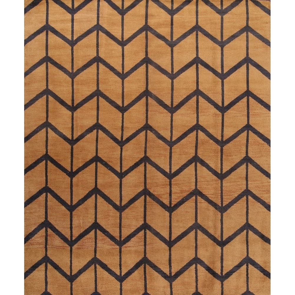 Hand Made Traditional Moroccan Trellis Oriental Area Rug - 9'11" x 8'2"