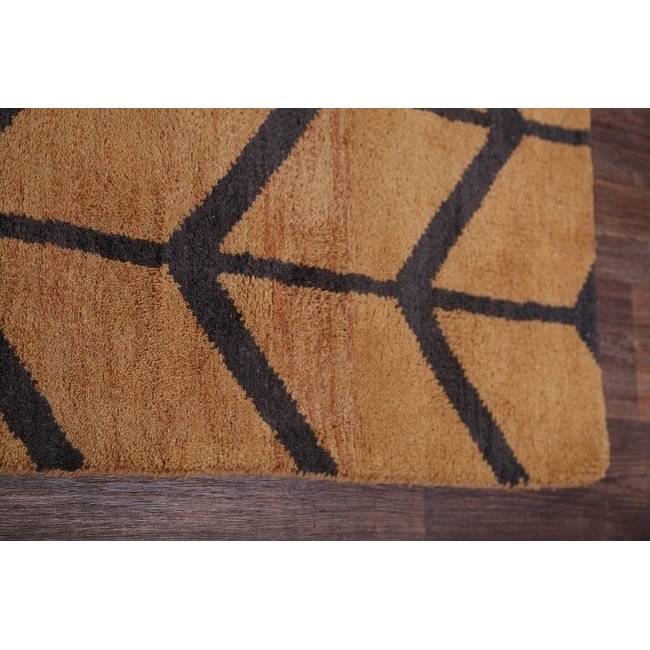 Hand Made Traditional Moroccan Trellis Oriental Area Rug - 9'11" x 8'2"