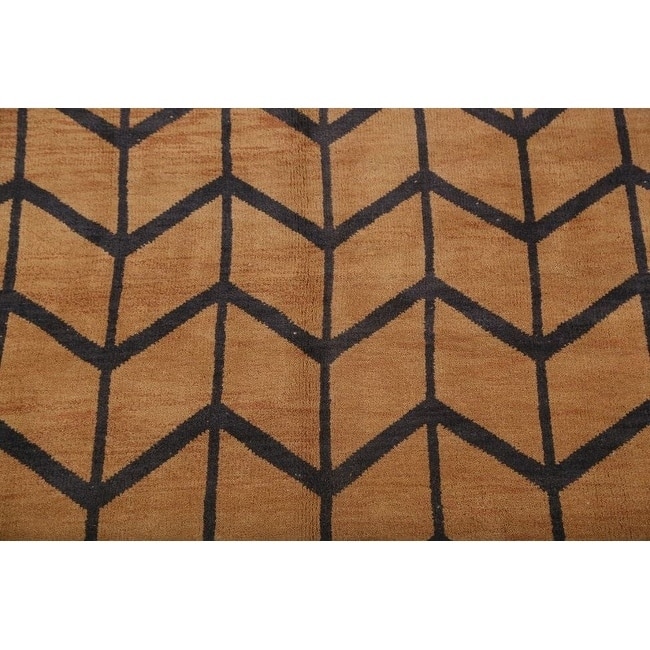 Hand Made Traditional Moroccan Trellis Oriental Area Rug - 9'11" x 8'2"