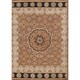 preview thumbnail 1 of 18, Kashan Hand Tufted Wool Floral Area Rug Oriental Brown - 7'2" x 10'2"