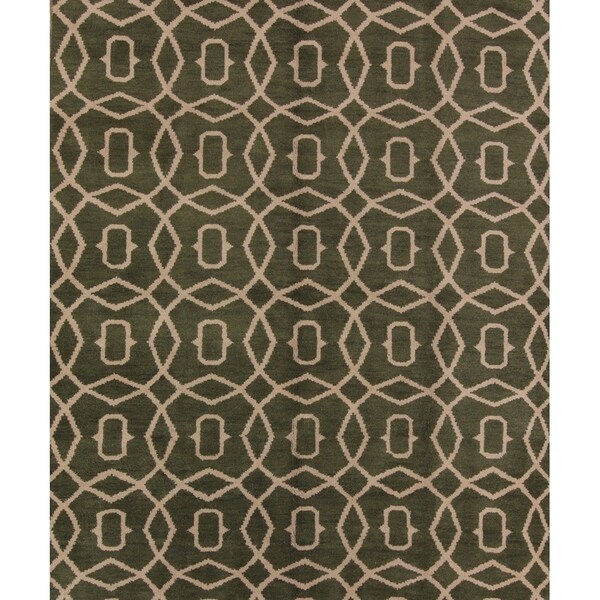 Gracewood Hollow Pervom Handmade Trellis Morroccan Area Rug - 9'10" x 8'3"