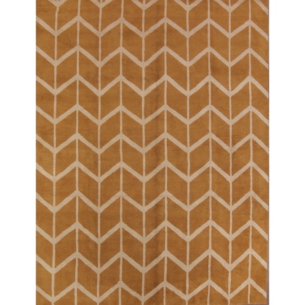 Moroccan Trellis Gabbeh Hand Knotted Oriental Modern Area Rug - 9' x 12'