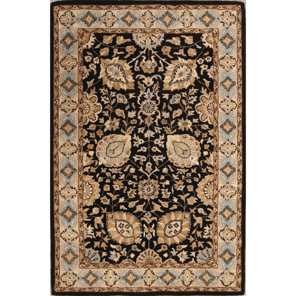Hand Tufted Agra Classical Persian Style Oriental Floral Area Rug - 8'0" x 5'0"