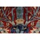 preview thumbnail 9 of 18, Pre-1900 Antique Silk Heriz Oriental Hand Made Persian Area Rug - 6'11" x 5'0"