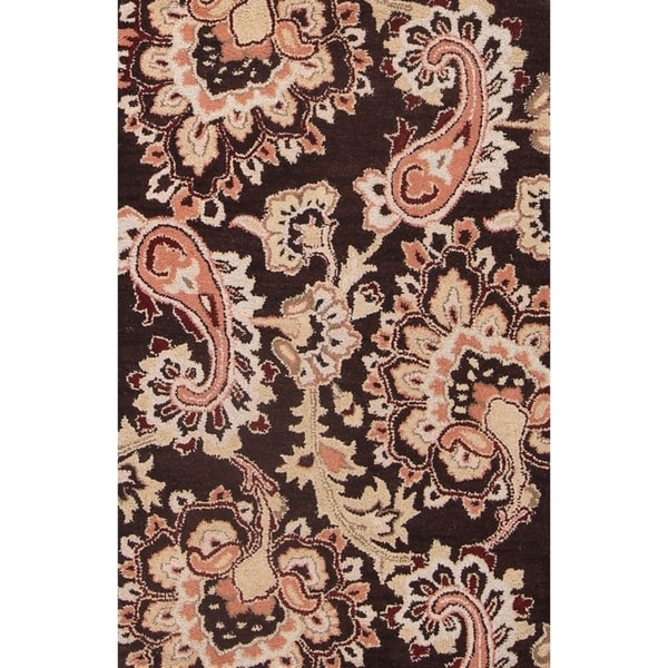 Copper Grove Herning Handmade Wool Traditional Agra Indian Oriental Paisley Area Rug - 3'3" x 5'3"