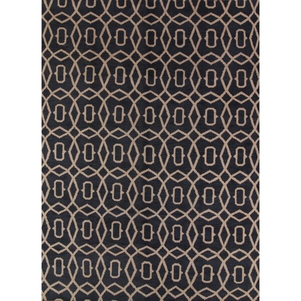 Copper Grove Logumkloster Moroccan Trellis Gabbeh Hand Knotted Oriental Modern Area Rug - 13'1" x 9'10"