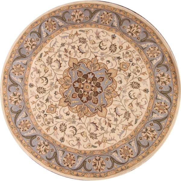 Gracewood Hollow Mayiga Hand-tufted Floral Round Rug - 10'1" round