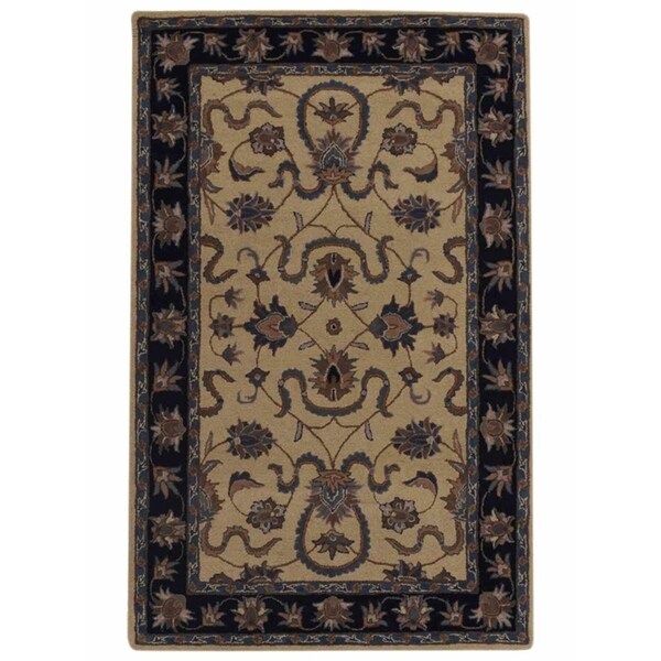 Gracewood Hollow Tourian Eastern Blend Rug Floral Area Rug Hand Rug - 8'0" x 5'1"